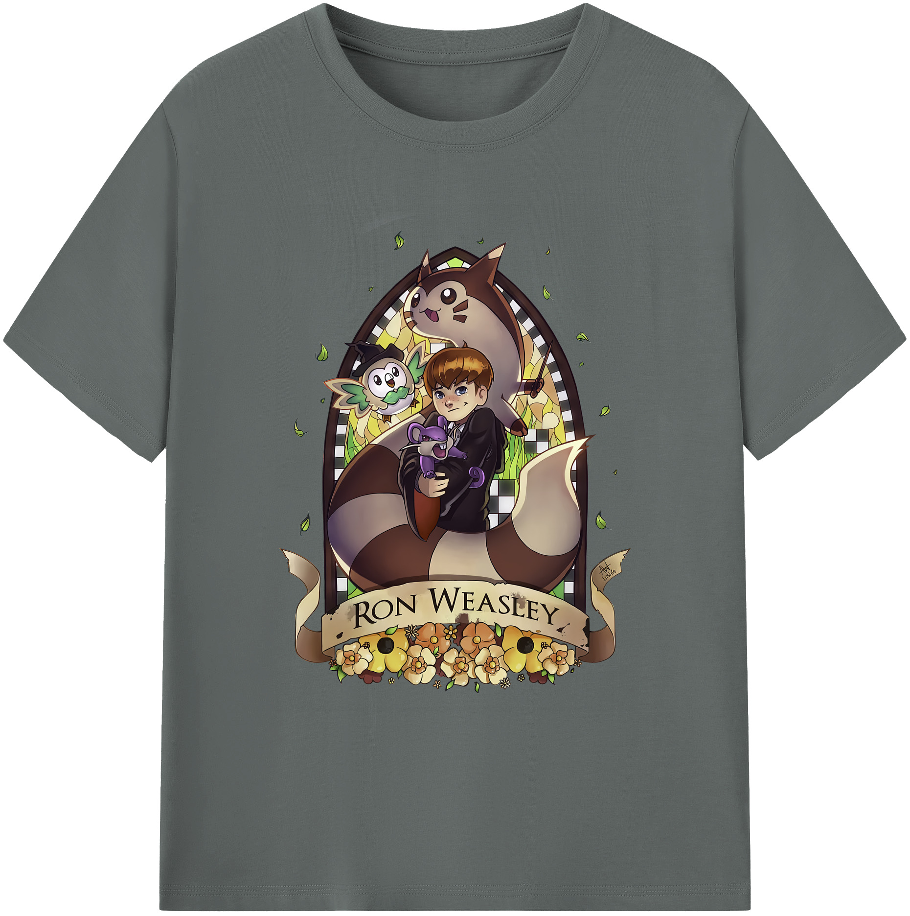 （画像用） Harry Potter ハリー・ポッターシリーズ 綿100％ メンズ半袖Tシャツ｜肌触りやわらか＆通気性